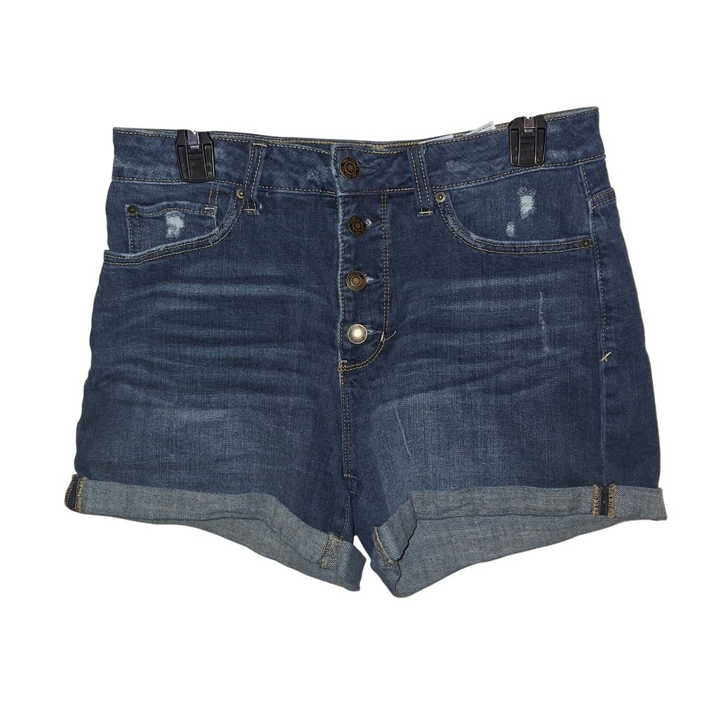 Time and Tru Size 8 Distressed Denim Shorts Everyday Lake Beach‎ Vacation Travel
